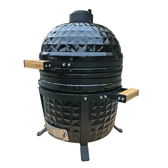 Auplex Charcoal Grill 15 Inch Manufacturer Mini Outdoor Ceramic oval Egg Smoker Grill Kamado BBQ