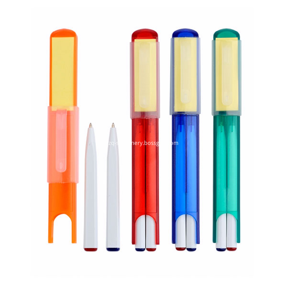 Plastic Ball Pen Set with 98 Sticky Notes