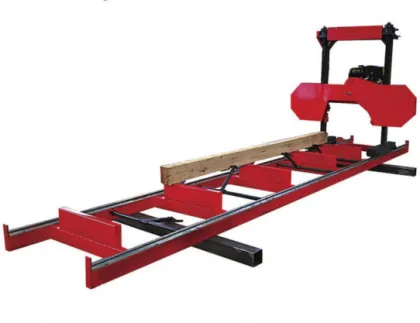 Portable Horizontal Band Saw for Forest Log Cutting