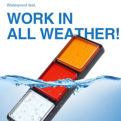 108 LED Lamp Brake Lights Rear Combination Lights Assembly Lamp Suitable for Truck and Trailers