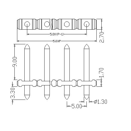 AT334V-5.0XXX-A PCB Screw Terminal Block