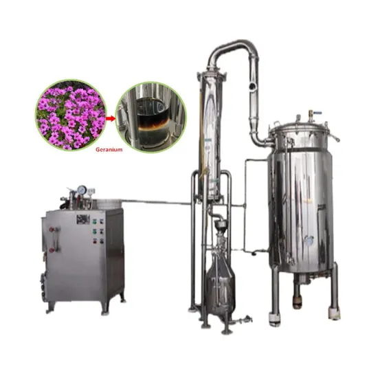 Popular CO2 Oil Extraction Machine Lavender Essential Oil Steam Distiller Sandalwood Vacuum Distillation Unit and Peppermint Oil Extraction Machine