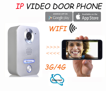 Two way intercom and remotely unlock door ip video intercom