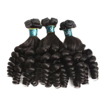 Unprocessed Original Super Double Drawn Human Hair Magic Curl Pixie Curl Funmi Wave Cambodian Indian Xuchang Factory Wholesale