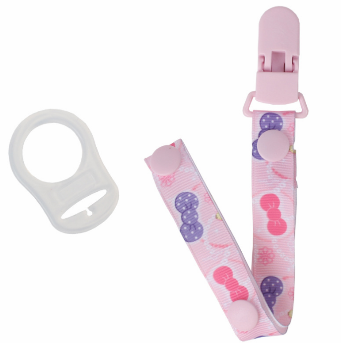 Pacifier Clip With Silicone Pad