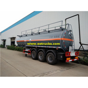 Tri-axle 28 CBM Acido clorhídrico Transport Trailers