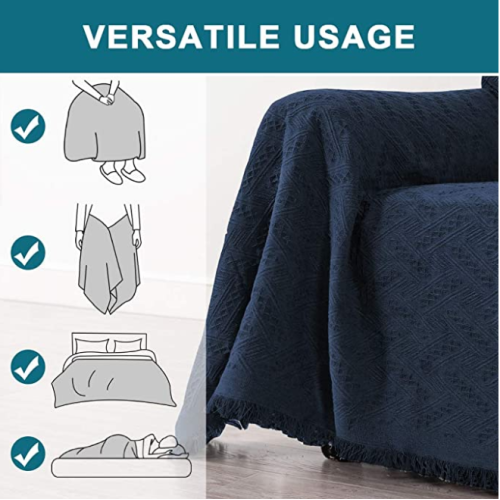 Geometric Weaving Cotton Sofa Towel