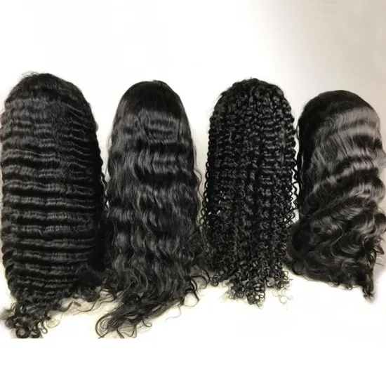 Vendor Stock 13X6 Hd Transparent Swiss Lace Wigs Human Hair Lace Front Glueless Brazilian 100% Virgin Natural Human Hair Wigs