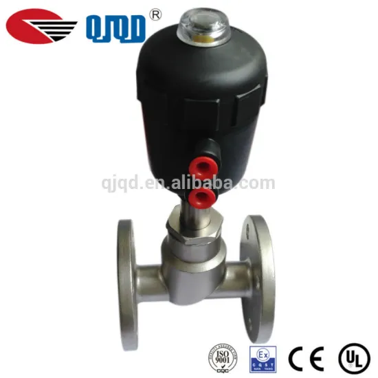 High Grade Flange Style Single Acting Pneumatic Angle Seat Valve