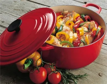 Cast Iron Enamel Round Dutch Oven