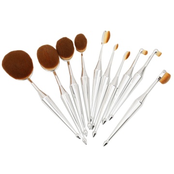 カスタムロゴプロフェッショナルメイクアップブラシ10pcs