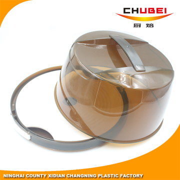 Factory Direct Prices Portable Round Clear Cake Container with Locking Lid and Handle