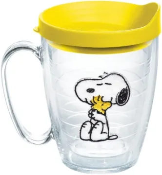 Snoopy Woodstock Double Walled Insulated Tumbler Travel Cup 16oz Mug