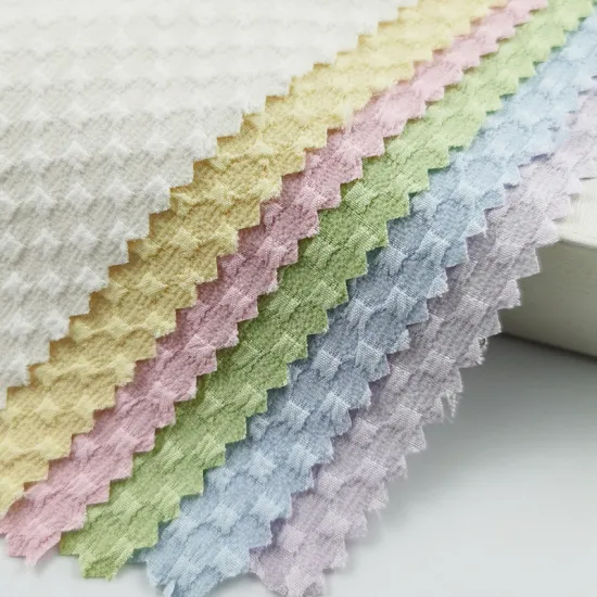 98%Polyester 2%Spandex Yarn-Dyed Jacquard Fabric for Dress