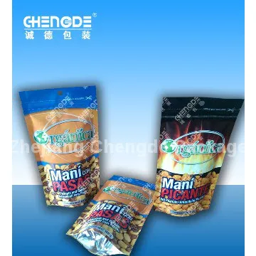 peanut packaging, SUP with zipper for peanuts,doypack with zipper