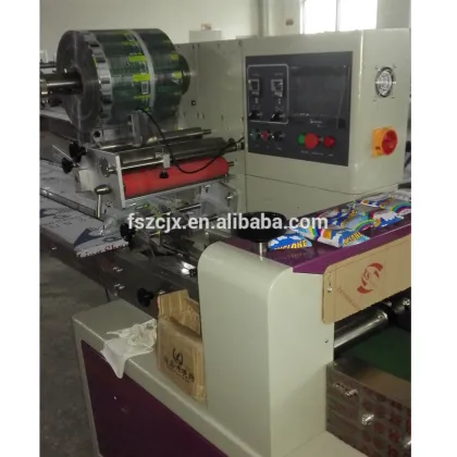 Pillow Sachet PLC Controlled Flow Cookies/Biscuit Soda Horizontal Packaging machine