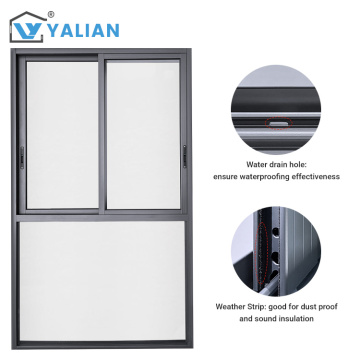 Office Heat Insulation Aluminum Alloy Sliding Glass Window