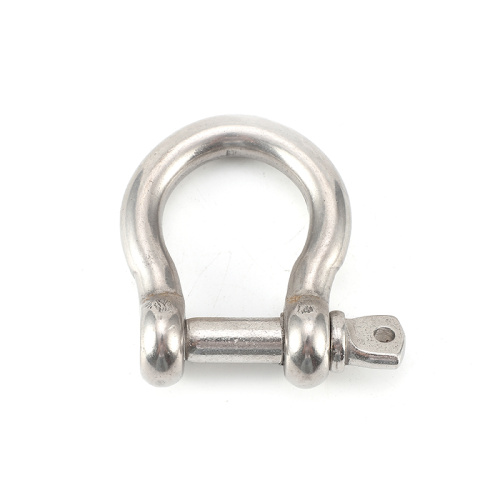 Bow shackle for sunshade sail