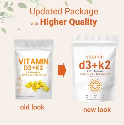 OEM Vitamin D3 K2 Softgels Vitamin Supplement