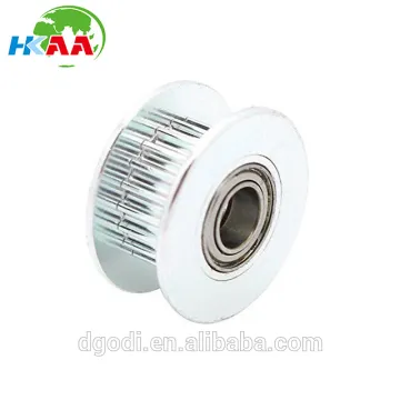 High quality Aluminum 5mm Bore 20 Teeth Idler Timing Belt Pulley with Dual Ball Bearing for 3D Printers GT2 Belt