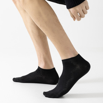 XIANGYI Spring Solid Boat Boat Socks Men Anti-Odor Birthable Texture Non-Pilling Low Cut No-Show ถุงเท้า