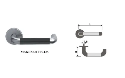 Fashionable Wooden Door Handles with Mixed Finishes