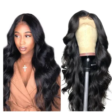 Full HD 4x4 Lace Closure Wig Brazilian Virgin Human Hair Pre Plucked Wholesale Cheap Lace Front Wig For Black Women Free Sample