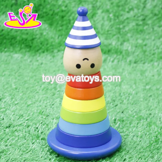 educational children wooden stacking toy W13D111