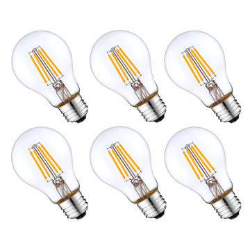 Worbest CUL Certified LED Filament Bulb - E26/E27 Base, 25/40/60W Equivalent, 3000K/4000K/5000K