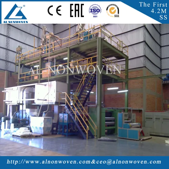 3200mm SS pp spunbond nonwoven fabric making machine with new design