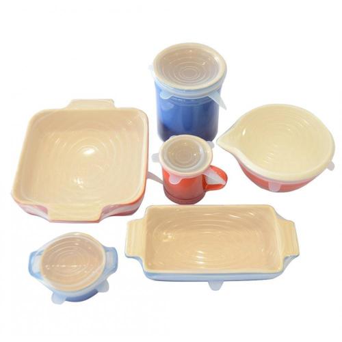 FDA Food Grade 8 Pack Silicone Stretch Lids