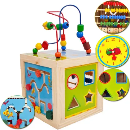 Montessori Wooden Math Educational Calculating Toys and Construction Playsets