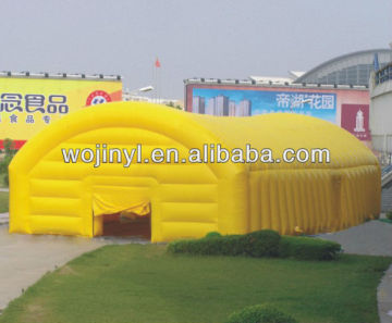 Yellow inflatable tent for party/event/concert/gathering/outdoor camping inflatable clear tent
