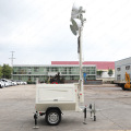 7m Manual Mast Diesel Generator Construction Trailer Light Tower