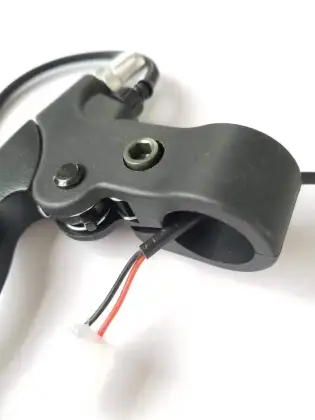 Electric bicycle brake handle combination