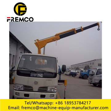 Truck with Crane with Self Tipping Box