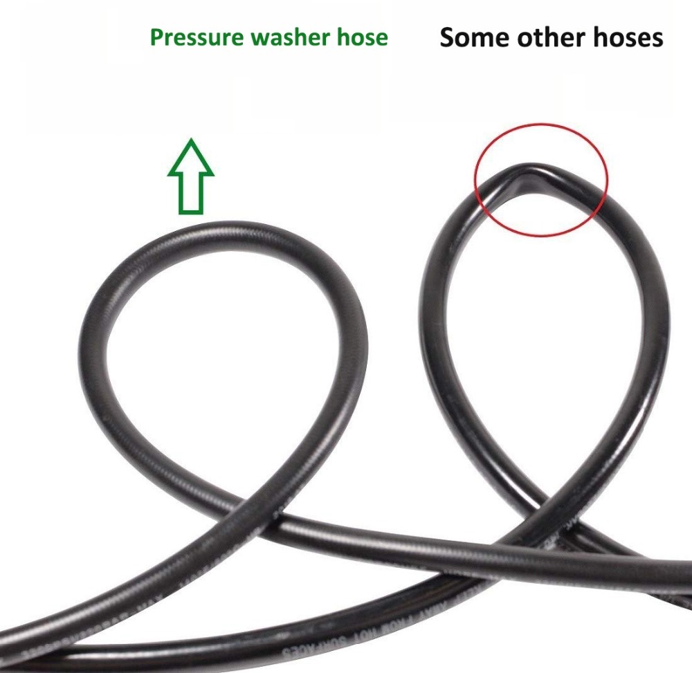 25ft anti-twist σωλήνες υψηλής πίεσης για νερό max 4000 psi