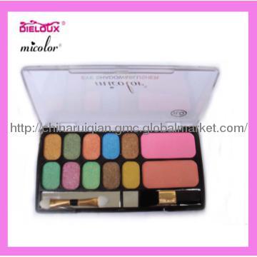 nuovo colore 12 premuto ombretto & kit trucco fard 2