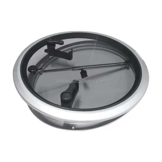 Aluminum Alloy Tempered Glass Marine Deck Skylight Porthole Breathable Light Round Boat Deck Hatch For Yacht RV