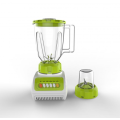 Stainless steel blender with glass jar