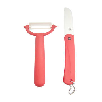Ceramic Knife and Peeler Set with ABS Handle