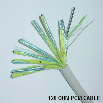 120 ohm PCM Cable (1,2,4,8,16,32,64 pairs)