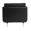 Black leather luxury modern gaia lounge chair