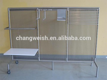 Slotted bracket stainless steel display rack,multifunctional display gondola