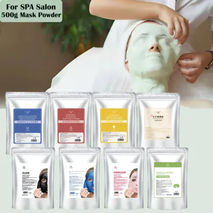 Korean Skincare Collagen Jelly Powder Facial Mask - Vegan Rose Green Spa Quality Peel-Off Mask