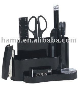 Black Multi-functional Desk Organizer Set