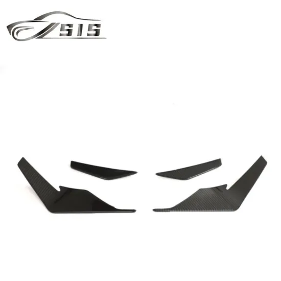 2023 R8 Coupe Performance Front Bumper Lip Cover - Dry Carbon Fiber Front Diffuser & Air Vent Cover
