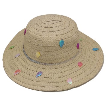 Paper braided straw hat for children