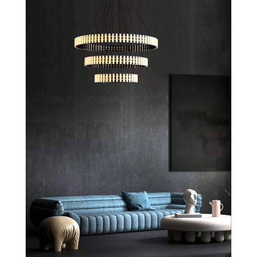 Aluminum round panel Pendant light