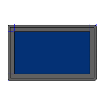 HD разрешение 15,6 дюйма промышленного сенсорного экрана